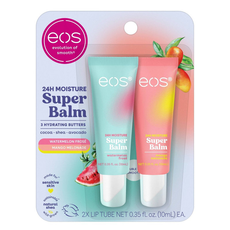 eos 24H Moisture Super Balm - Mango Melonade & Watermelon Frose - 0.35 fl oz/2pk