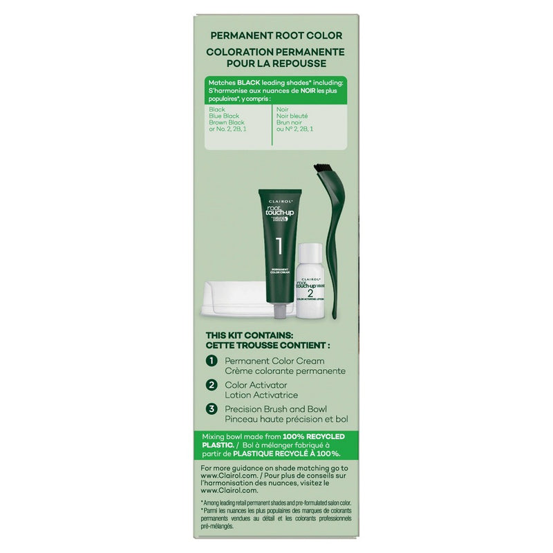 Root Touch-Up by Natural Instincts Permanent Hair Color Cream Kit - Black