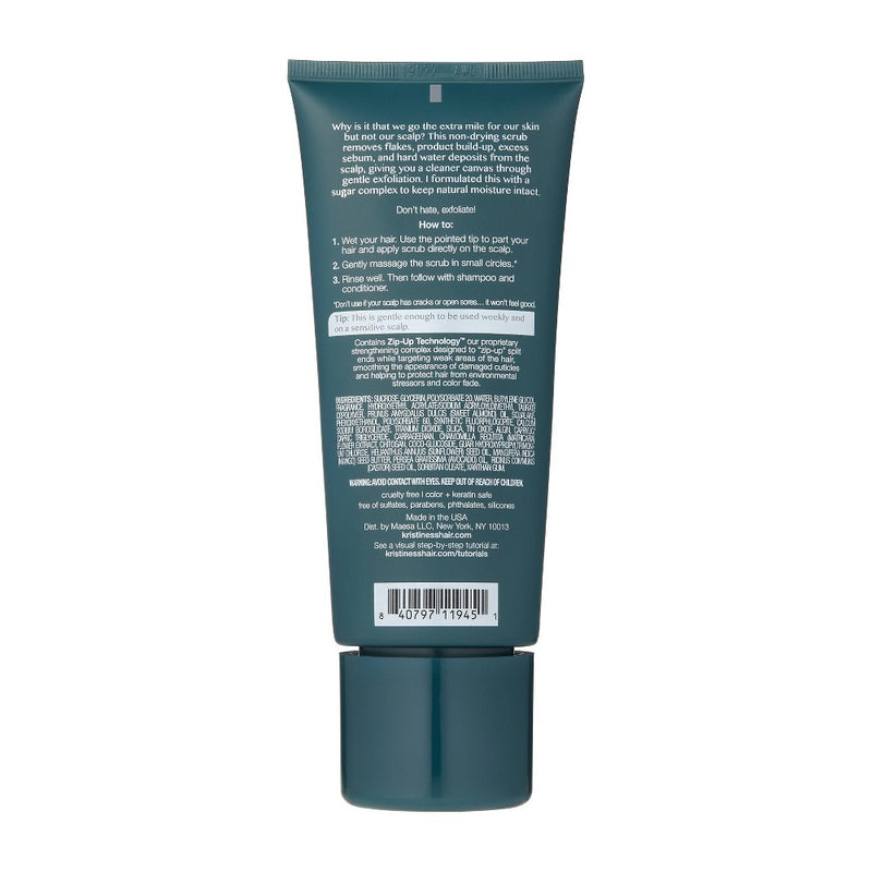 Kristin Ess Instant Exfoliating Scalp Scrub for Build Up + Dandruff - Soothing Dry Scalp Treatment - 6.7 fl oz
