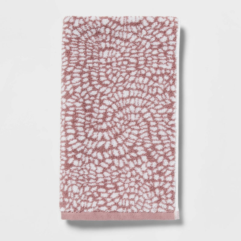 Performance Plus Hand Towel Mauve Geo - Threshold