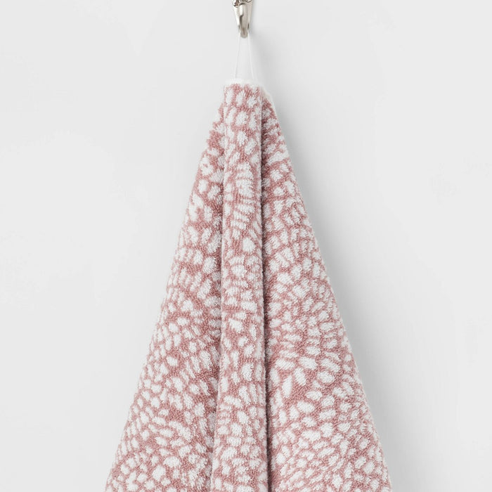 Performance Plus Hand Towel Mauve Geo - Threshold