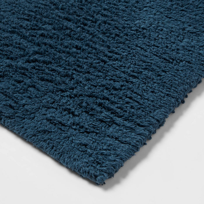 20"x34" Performance Plus Cotton Reversible Bath Rug/Runner Turquoise - Threshold