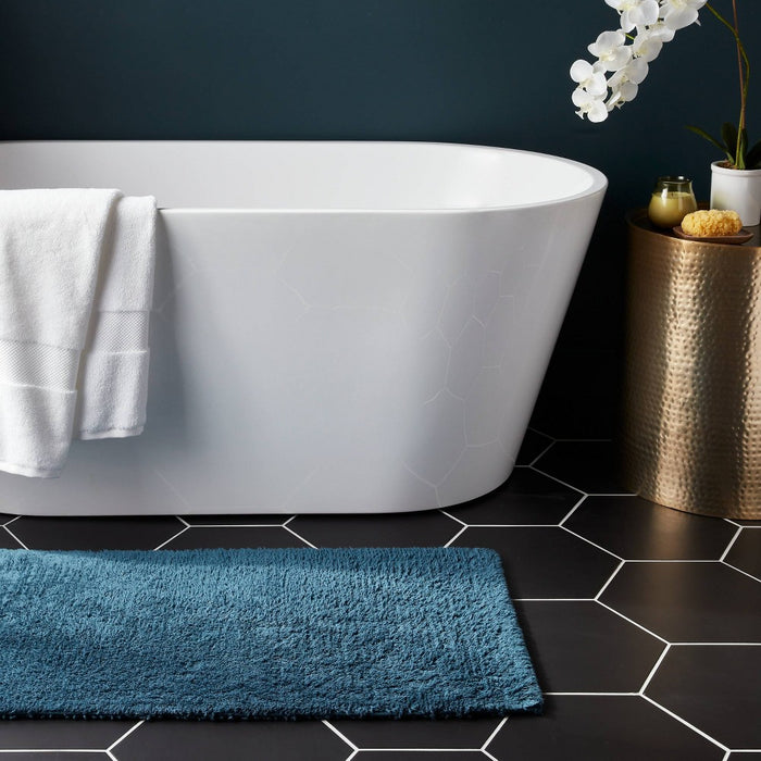 20"x34" Performance Plus Cotton Reversible Bath Rug/Runner Turquoise - Threshold