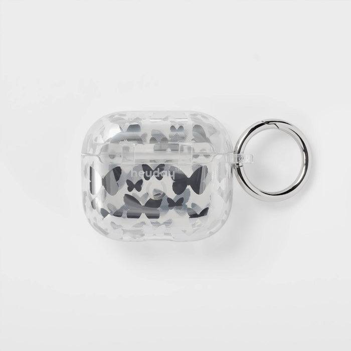 Apple AirPods 3rd Generation Hardshell Case with Clip - heyday Silver Butterfly