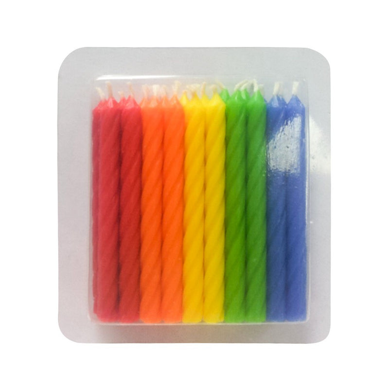 20ct Classic Colors Birthday Candles - Spritz