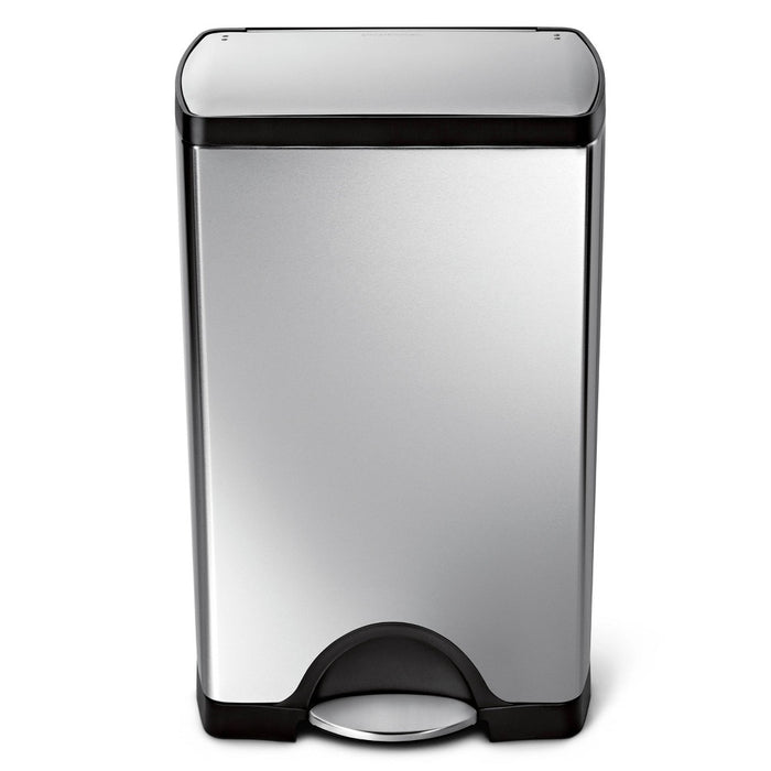 simplehuman 38L Rectangular Step Trash Can Brushed Stainless Steel (LOCAL PICKUP ONLY)
