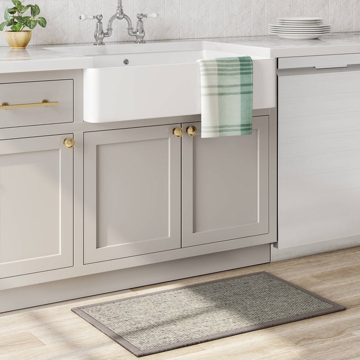 34" x 20" Textured Pet Kitchen Rug Gray - Threshold