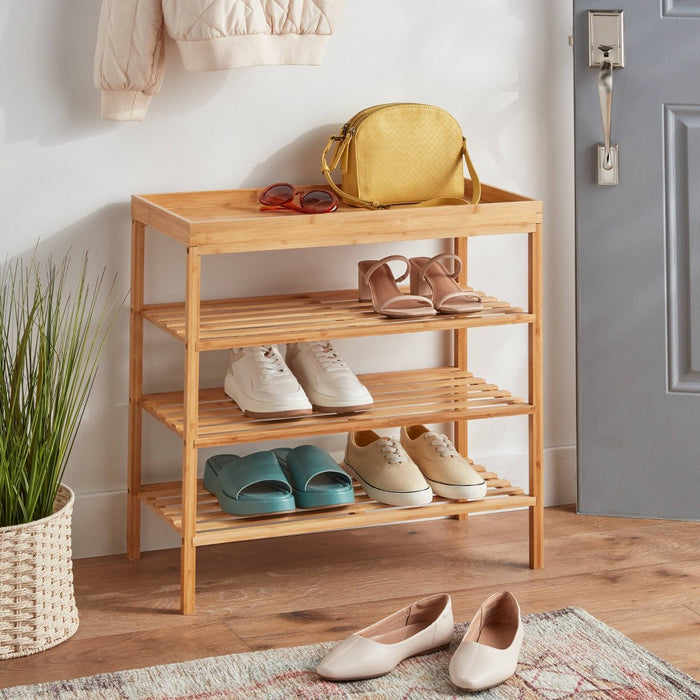4 Tier Bamboo Shoe Rack - Brightroom (LOCAL PICKUP ONLY)