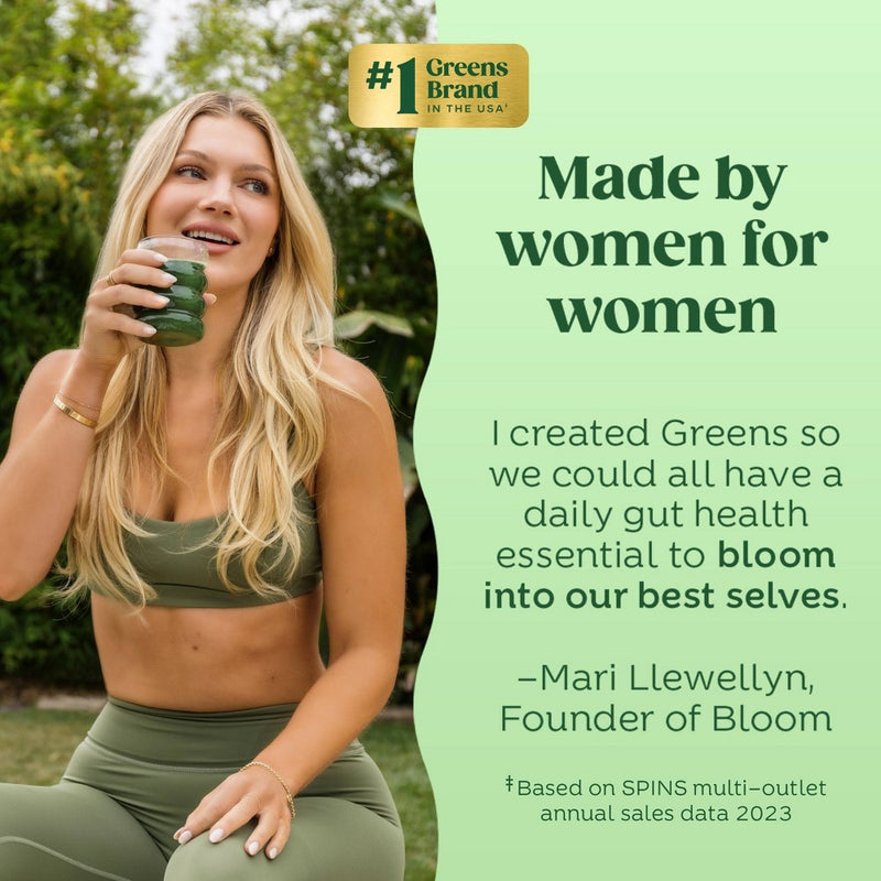 BLOOM Greens and Superfoods Powder - Mango - 4.8oz/25ct EXP: 03/2026