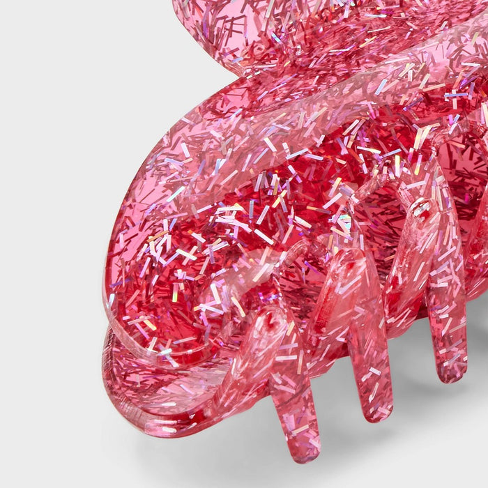 Jumbo Confetti Acrylic Claw Hair Clip - A New Day Fuchsia