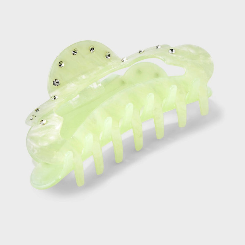 Jumbo Gem Acrylic Cloud Claw Hair Clip - A New Day Mint Green