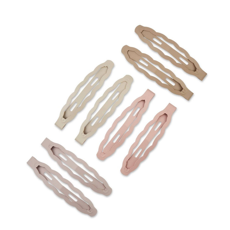 scunci Basic New Shaped Snap Hair Clips - Neutral - 8ct
