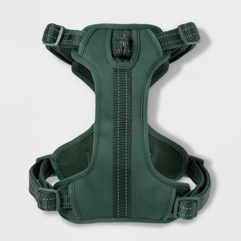 Reflective Comfort Dog Harness - S - Green - Boots & Barkley