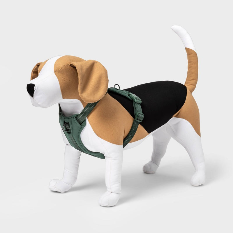 Reflective Comfort Dog Harness - S - Green - Boots & Barkley