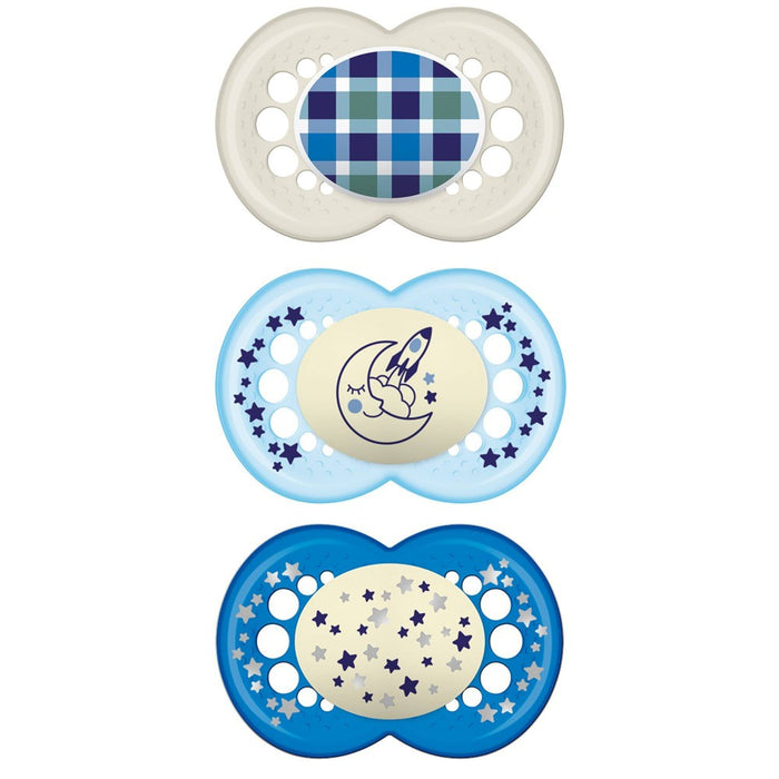 MAM 3pk Day & Night Pacifier 16+ Months - Boy