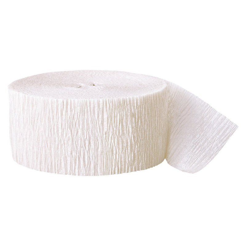 White Crepe Streamer - Spritz