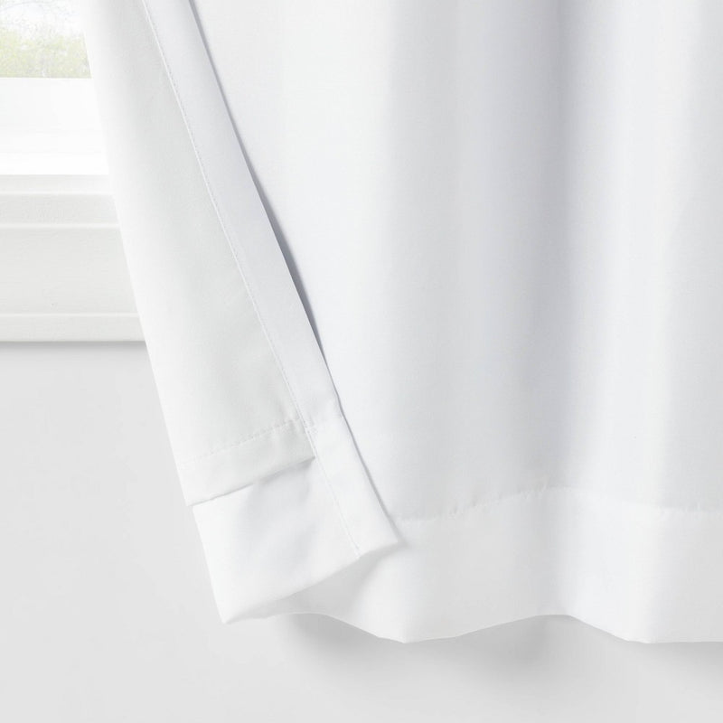84" Pom-Pom Blackout Valance Kids' Panel White - Pillowfort