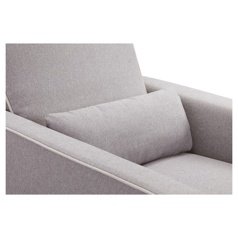 DaVinci Piper Recliner and Swivel Glider - Gray/Cream Piping (LOCAL PICKUP ONLY)