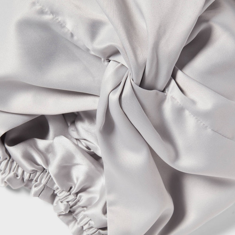 Silk-Lined Hair Wrap Light Gray - Threshold