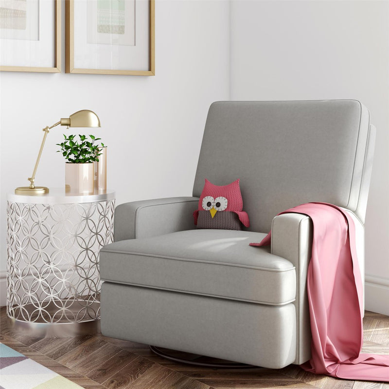 Baby Relax Addison Swivel Gliding Recliner - Light Gray (LOCAL PICKUP ONLY)