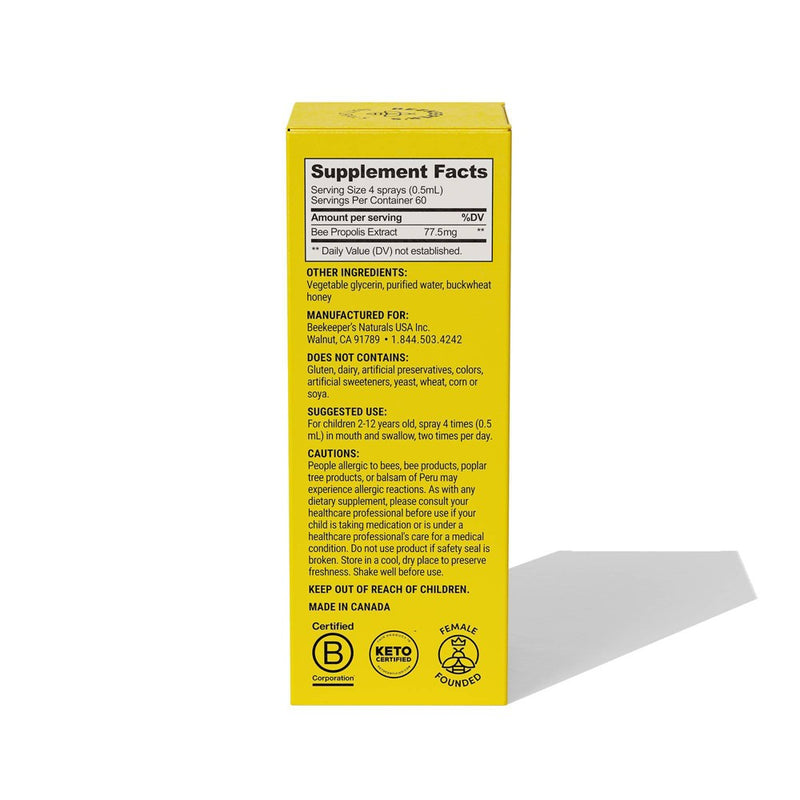 Beekeepers Naturals Kids' Propolis Immune Support Spray - 1 fl oz