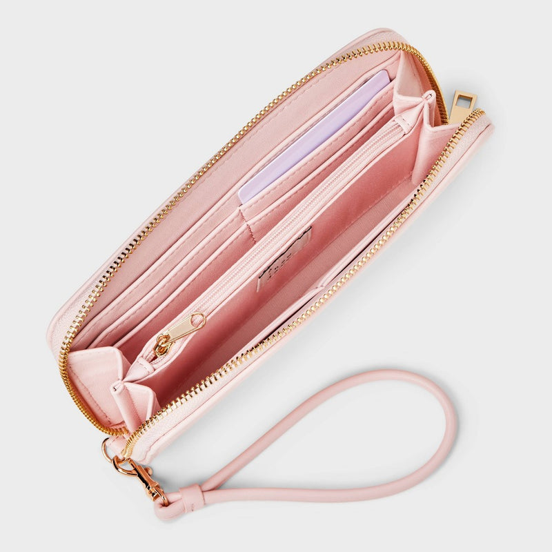 Large Around Zip Wallet - A New Day Pink