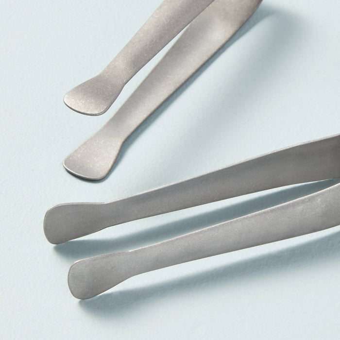 2pc Stainless Steel Mini Tong Set Vintage Finish - Hearth & Hand with Magnolia