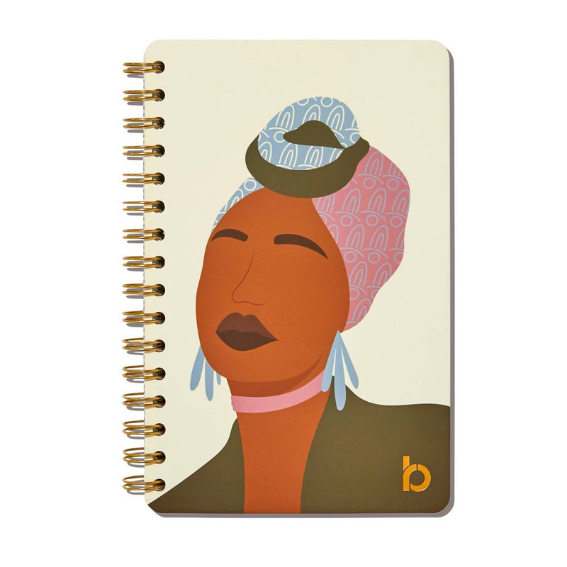 Be Rooted 240pg Ruled Journal 8.5"x5.5" Cream
