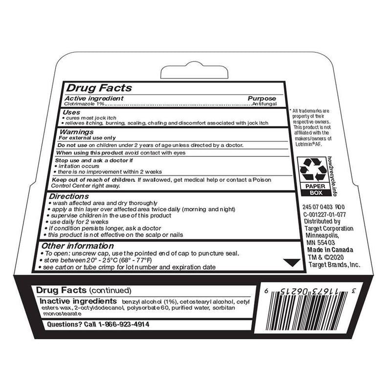 Jock Itch Antifungal Cream - 0.5oz - up & up
