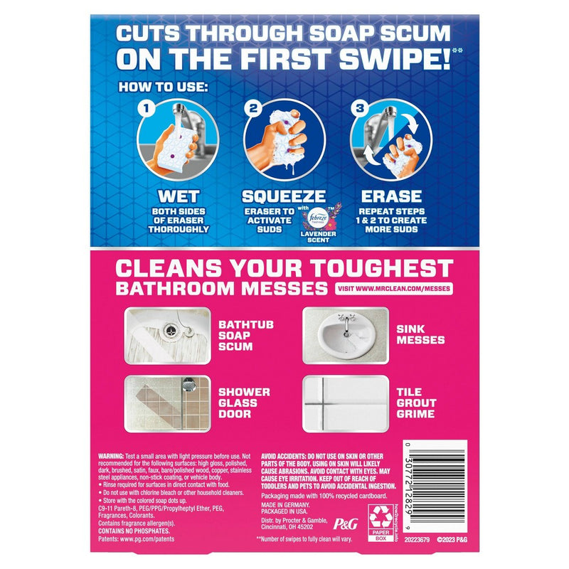 Mr. Clean Magic Eraser Ultra Bath Multi-Purpose Cleaner - 3ct