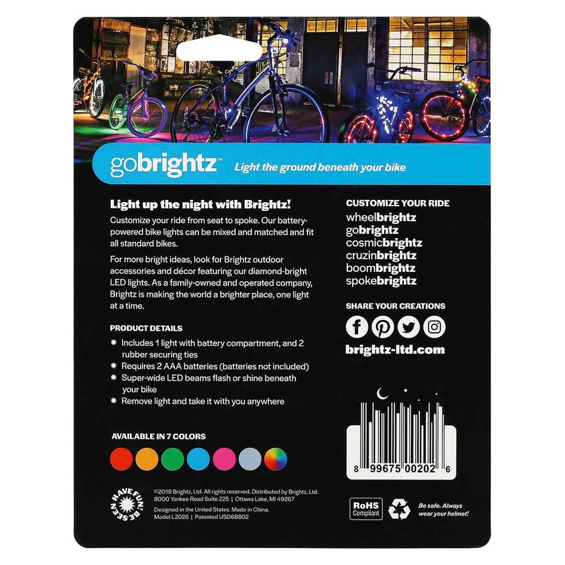 Brightz Go Bicycle Frame LED Light - Blue