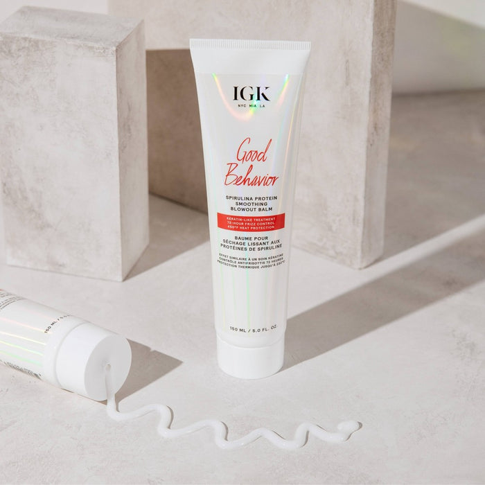 IGK Women's Good Behavior Spirulina Protein Smoothing Blowout Balm- 4.5oz - Ulta Beauty