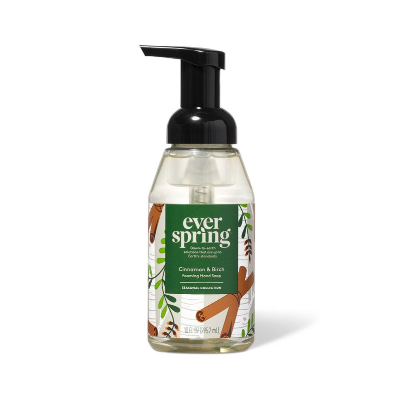 Cinnamon & Birch Foaming Hand Soap - 10 fl oz - Everspring