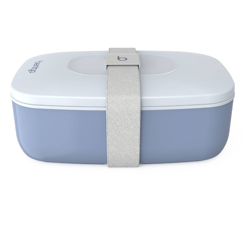 Bentgo Classic All-in-One Stackable Lunch Box Container with Built in Flatware - Slate