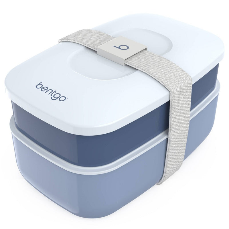 Bentgo Classic All-in-One Stackable Lunch Box Container with Built in Flatware - Slate