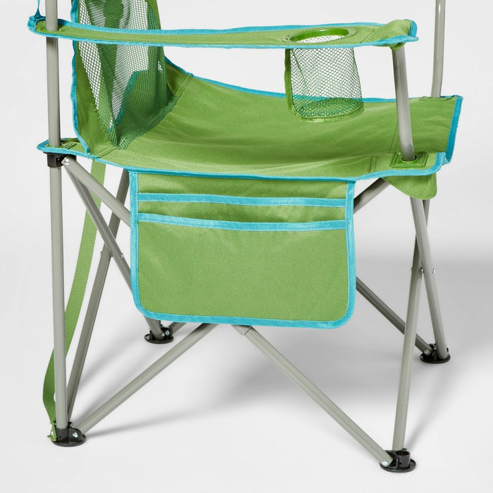 Oversized Outdoor Portable Mesh Camp Chair Green - Embark