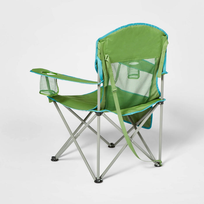 Oversized Outdoor Portable Mesh Camp Chair Green - Embark
