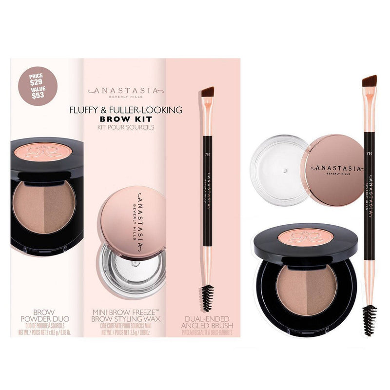 Anastasia Beverly Hills Fluffy and Fuller Looking Brow Kit - Medium Brown - 1oz/2ct - Ulta Beauty