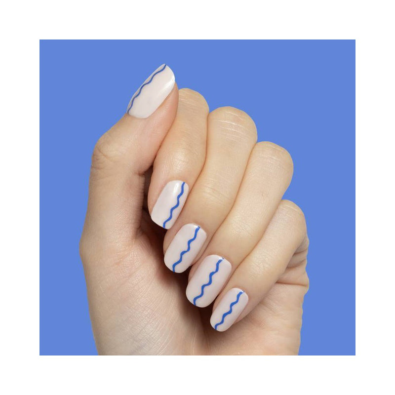 Olive & June Squoval Fake Nails - Simple Squiggle - 32ct