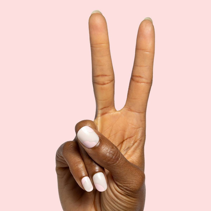 Olive & June Fake Nails - XS Round - Organic Swirl - 32ct