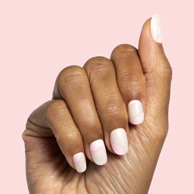 Olive & June Fake Nails - XS Round - Organic Swirl - 32ct
