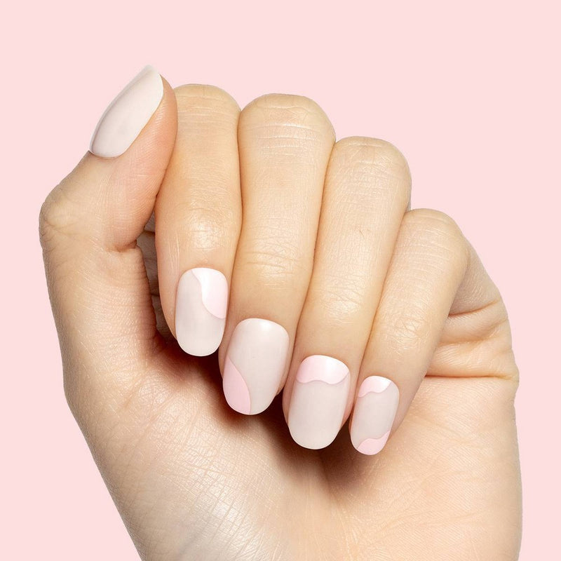 Olive & June Fake Nails - XS Round - Organic Swirl - 32ct