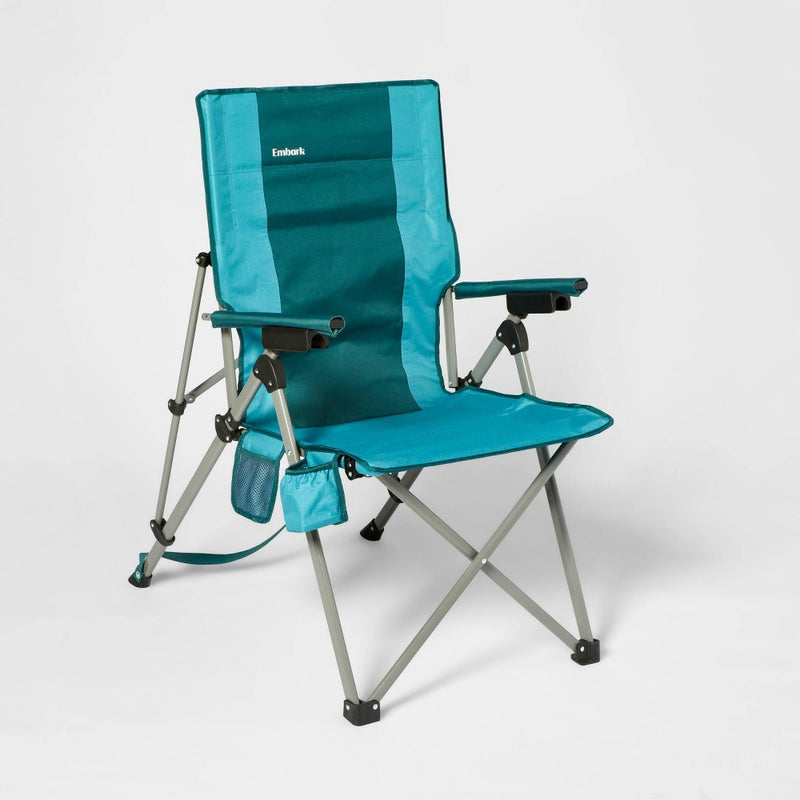 3 Position Tension Recliner Outdoor Portable Camp Chair Green - Embark (LOCAL PICKUP ONLY)