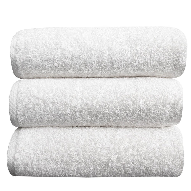 Classic Turkish Towels - Luxury Bath Towels, 100% Turkish Cotton, Thick And Absorbent Extra Large Bathroom Towels, Arsenal Collection, 3-Piece Set - 30 X 60 Inches (White)