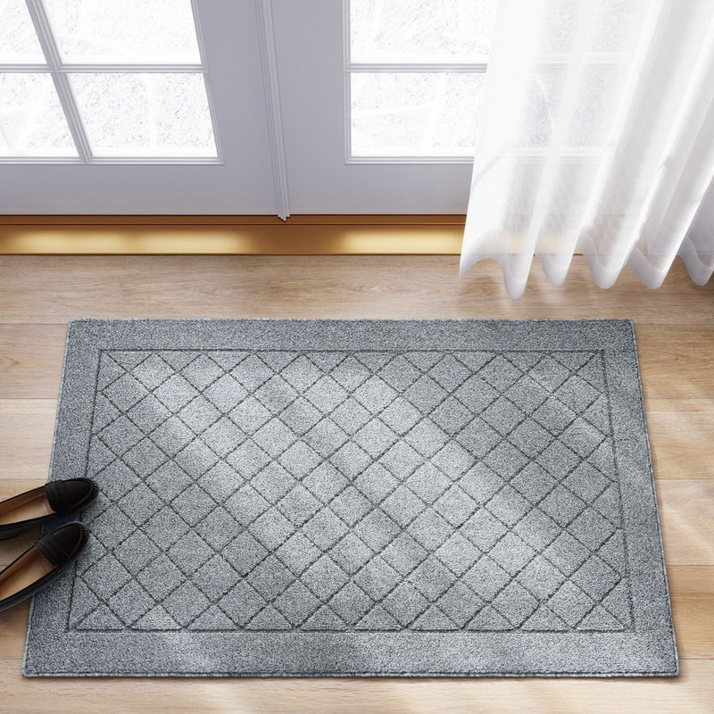 2'6"X3'10" Washable Diamond Clarkson Tufted And Hooked Accent Rug Gray - Threshold (LOCAL PICKUP ONLY)