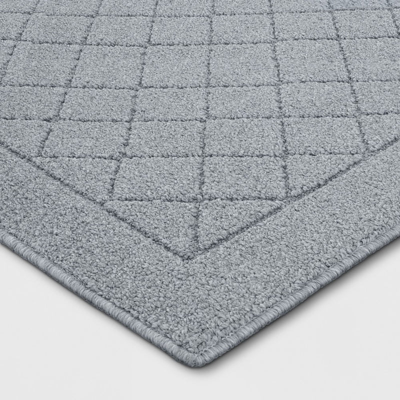 2'6"X3'10" Washable Diamond Clarkson Tufted And Hooked Accent Rug Gray - Threshold (LOCAL PICKUP ONLY)