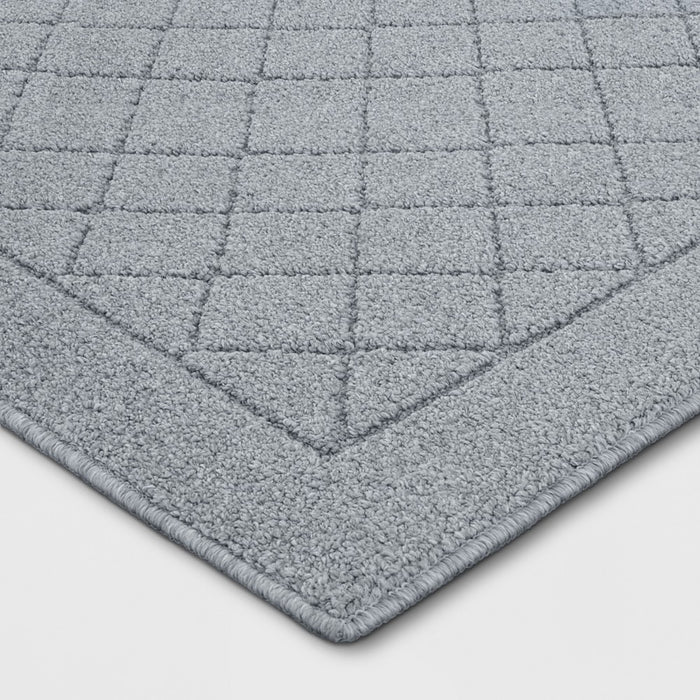 2'6"X3'10" Washable Diamond Clarkson Tufted And Hooked Accent Rug Gray - Threshold