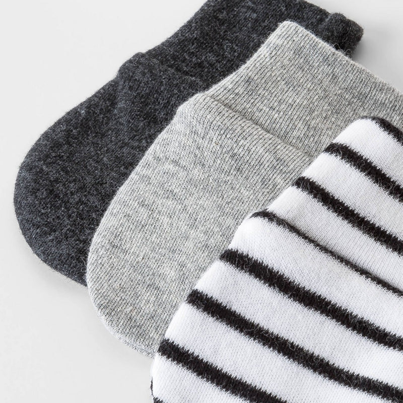 Baby 3pk Basic Mittens - Cloud Island Black