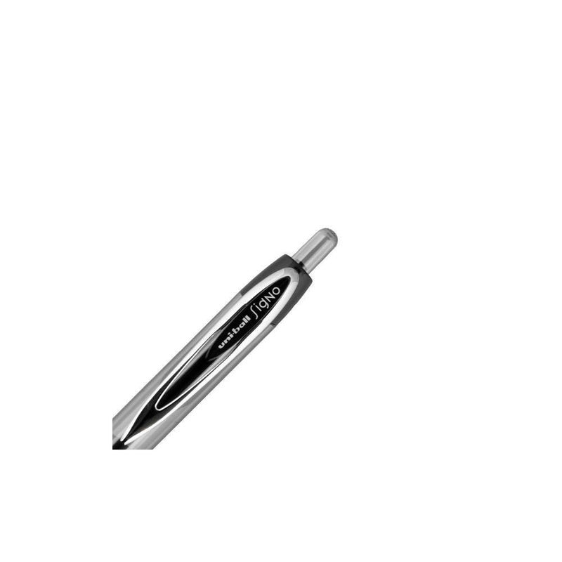 uniball Retractable 207 Black Gel Pens 2ct Click Top 0.7mm Medium Point Pen