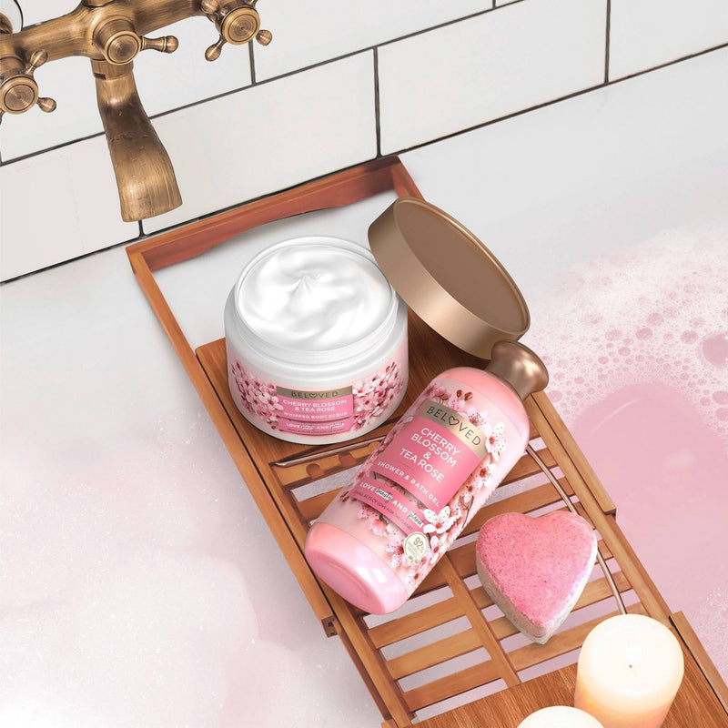 Beloved Cherry Blossom & Tea Rose Bath Bomb - 1ct/4oz